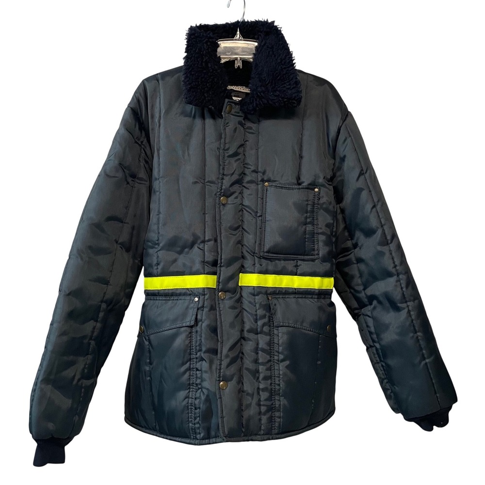 Samco Freezerwear Freezer Jacket Workwear Insulated Reflective Industrial Coat L